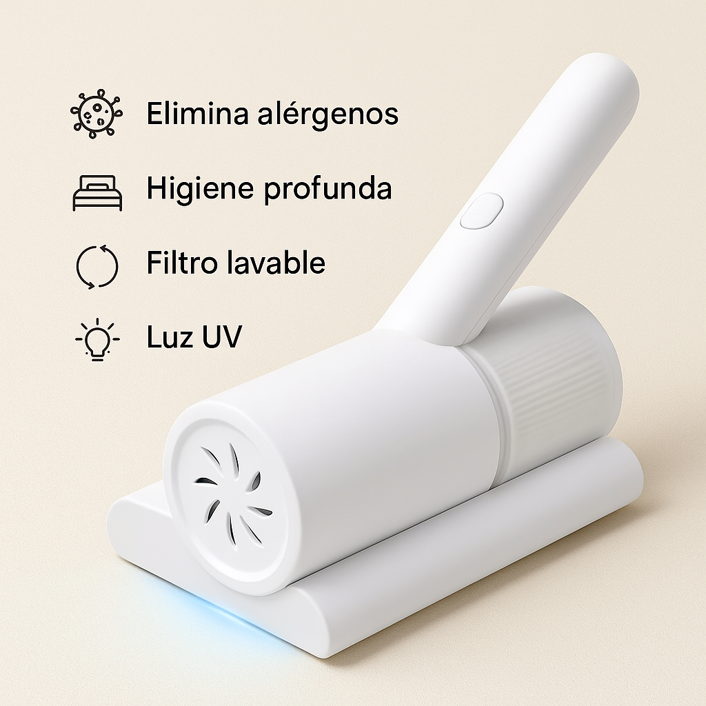 Aspiradora Plus Antiácaros - Portátil con Luz UV