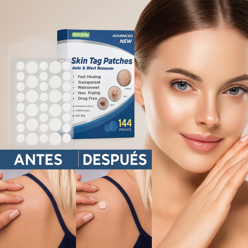SkinClear - 144 Parches Removedor de Verrugas y Lunares