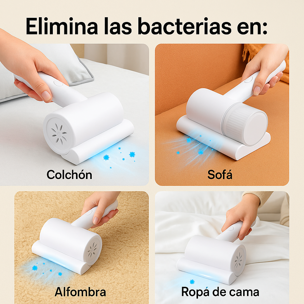 Aspiradora Plus Antiácaros - Portátil con Luz UV
