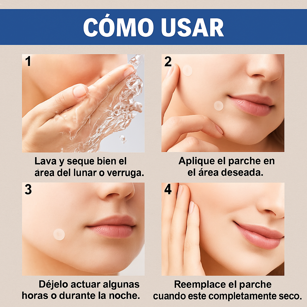 SkinClear - 144 Parches Removedor de Verrugas y Lunares