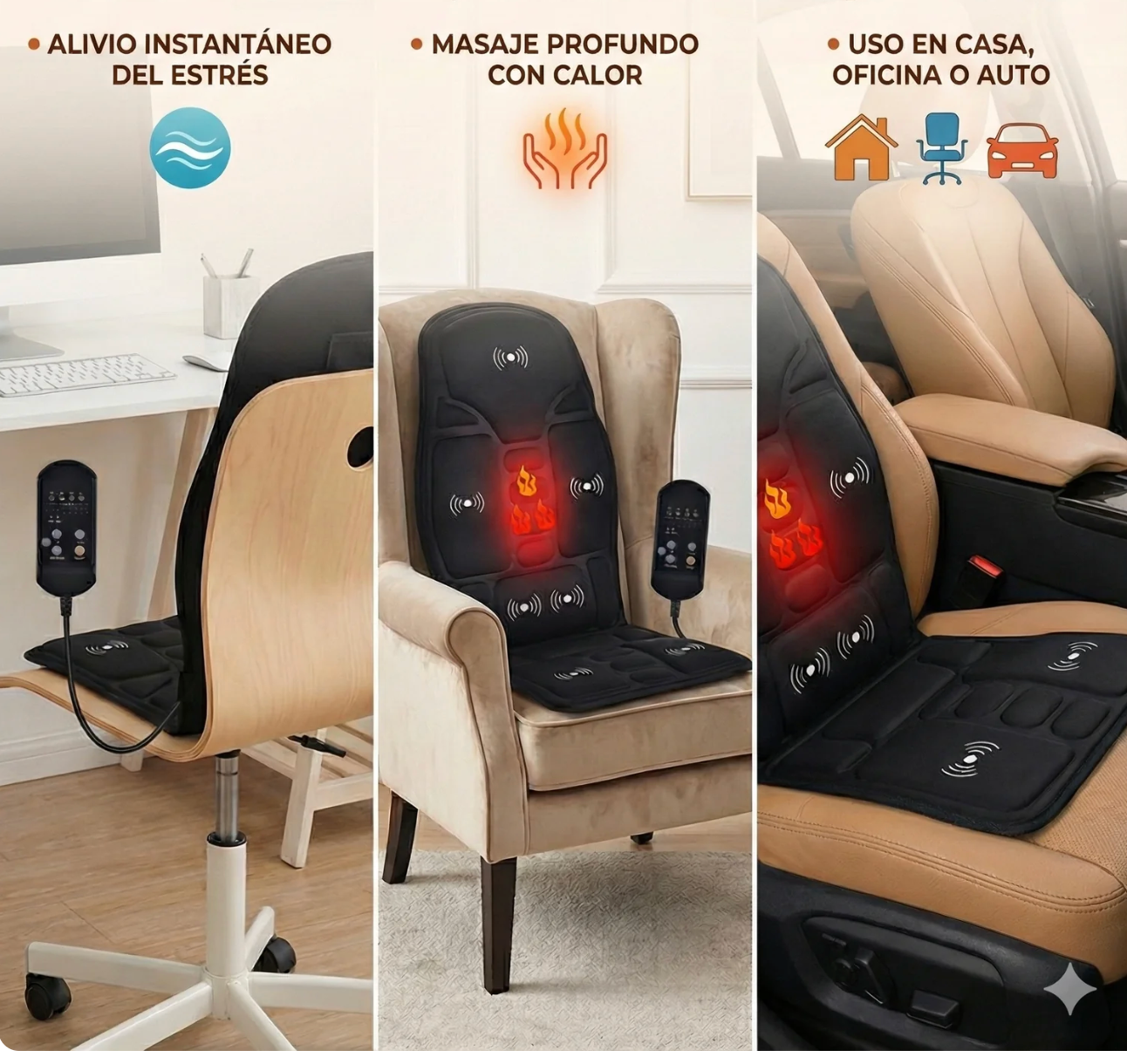 Bodyrelax - Asiento Masajeador Eléctrico