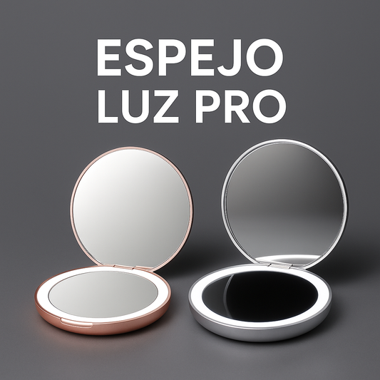 Espejo Luz Pro - Portátil y Recargable