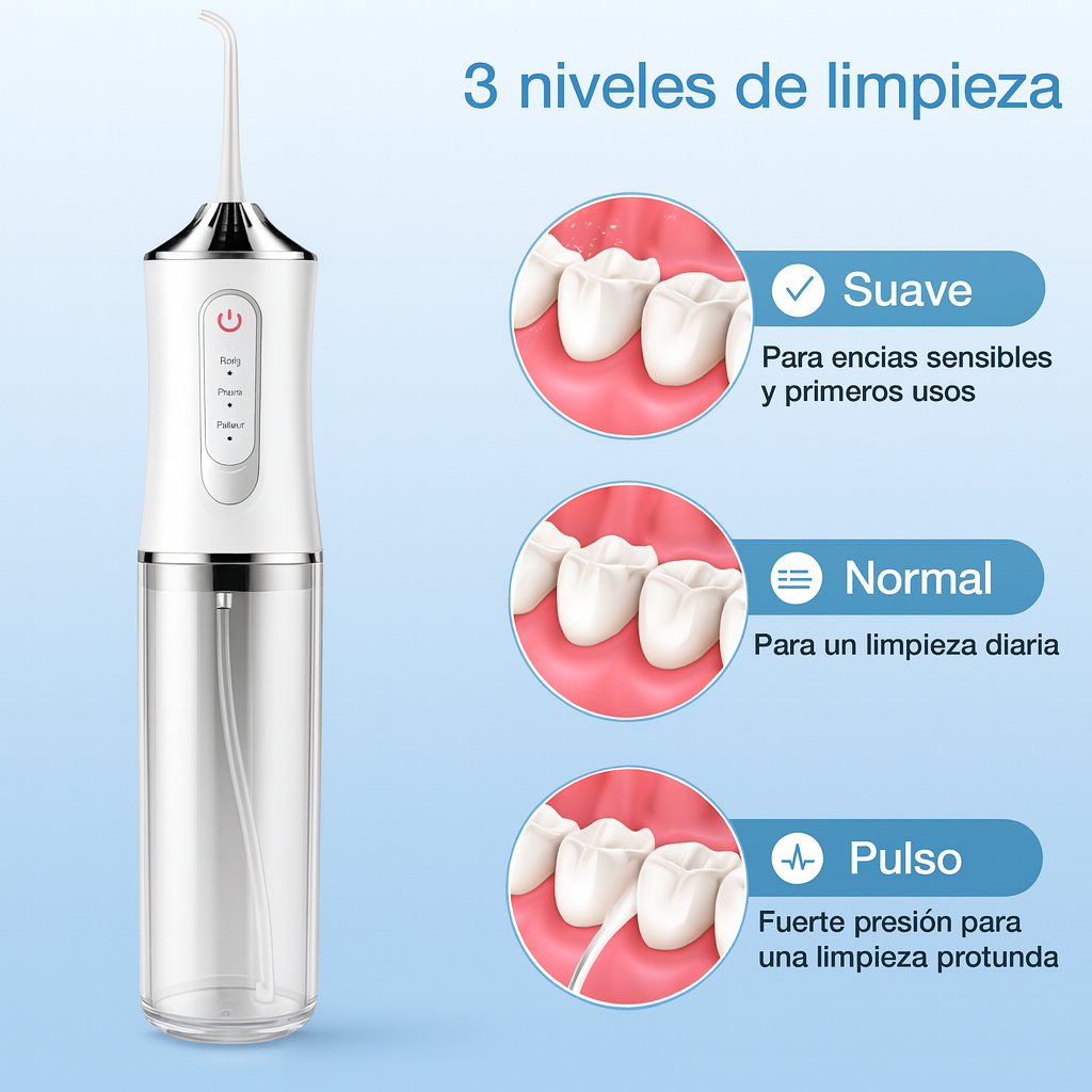 OralCare Max - 4 Boquillas Para Diferentes limpiezas