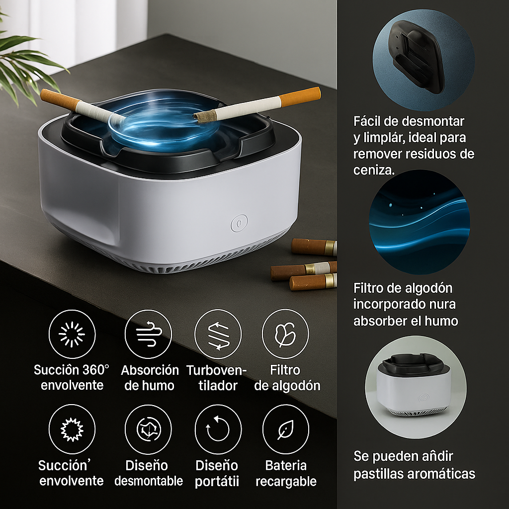 AirNova - Purificador de Humo Portátil